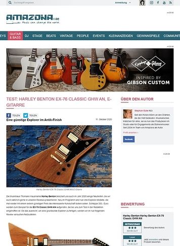 Amazona.de Harley Benton EX-76 Classic Amazona.de Harley Benton EX-76 Classic