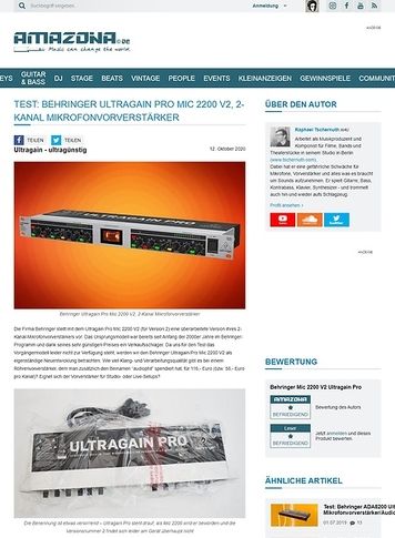 Amazona.de Behringer MIC2200 V2 Amazona.de Behringer MIC2200 V2