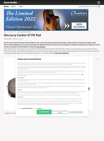 Bonedo.de Larry Carlton S7FM Bonedo.de Larry Carlton S7FM