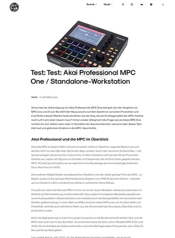 DJLAB AKAI Professional MPC One DJLAB AKAI Professional MPC One