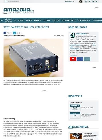 Amazona.de Palmer PLI 04 USB Amazona.de Palmer PLI 04 USB