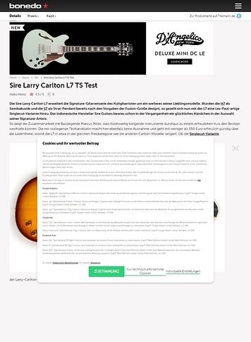 Bonedo.de Sire Larry Carlton L7 Bonedo.de Sire Larry Carlton L7