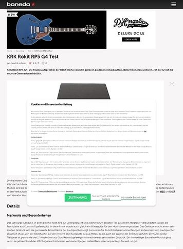 Bonedo.de KRK Rokit RP5 G4 Bonedo.de KRK Rokit RP5 G4
