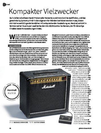 Gitarre & Bass Marshall DSL20CR Gitarre & Bass Marshall DSL20CR