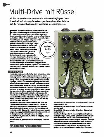 Gitarre & Bass Walrus Audio Ages Overdrive Gitarre & Bass Walrus Audio Ages Overdrive