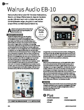 Gitarre & Bass Walrus Audio EB-10 Gitarre & Bass Walrus Audio EB-10