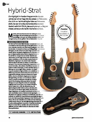 Gitarre & Bass Fender American Acoustasonic Stratocaster Gitarre & Bass Fender American Acoustasonic Stratocaster