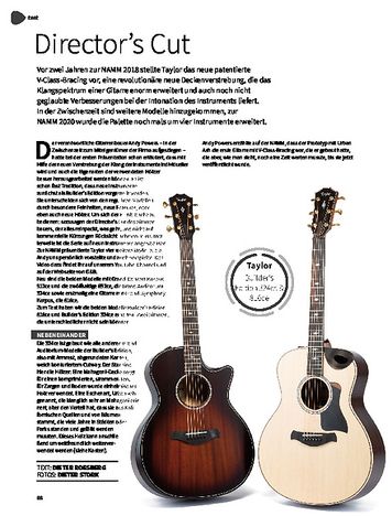 Gitarre & Bass Taylor Builder’s Edition 816ce & 324ce Gitarre & Bass Taylor Builder’s Edition 816ce & 324ce