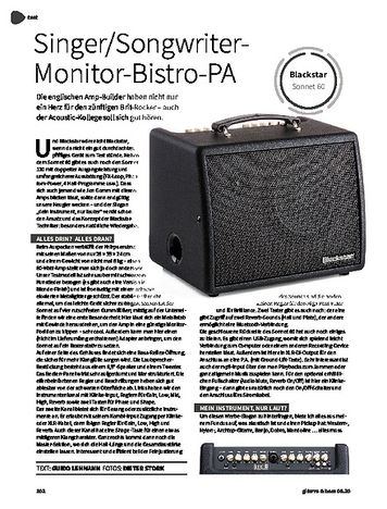 Gitarre & Bass Blackstar Sonnet 60 Gitarre & Bass Blackstar Sonnet 60