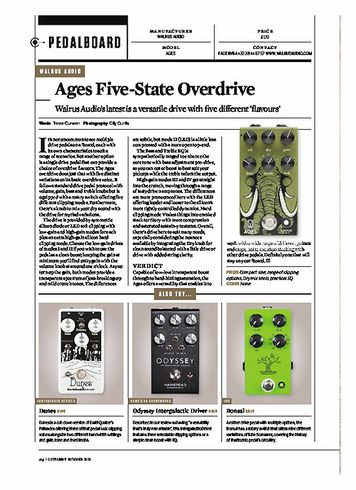 Guitarist WALRUS AUDIO AGES Guitarist WALRUS AUDIO AGES