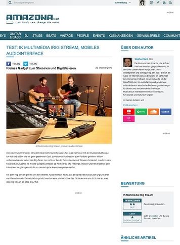 Amazona.de IK Multimedia iRig Stream Amazona.de IK Multimedia iRig Stream
