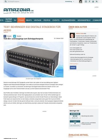 Amazona.de Behringer S32 Amazona.de Behringer S32