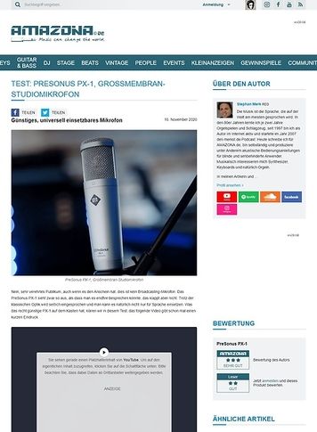 Amazona.de PreSonus PX-1 Amazona.de PreSonus PX-1