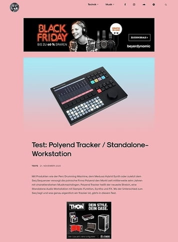 DJLAB Polyend Tracker / Standalone-Workstation DJLAB Polyend Tracker / Standalone-Workstation