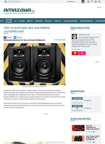 Amazona.de M-Audio BX3, BX4 Amazona.de M-Audio BX3, BX4