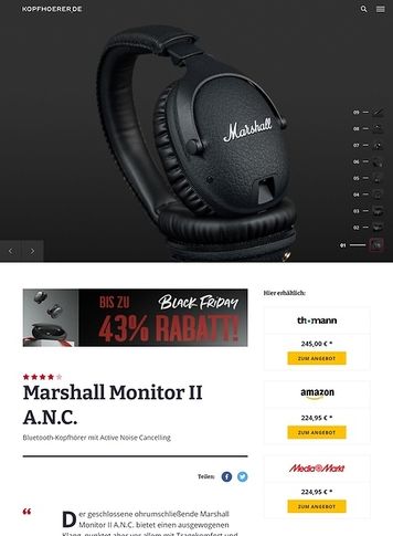 Kopfhoerer.de Marshall Monitor II ANC Kopfhoerer.de Marshall Monitor II ANC