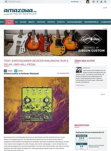Amazona.de Earthquaker Devices Avalanche Run 2 Amazona.de Earthquaker Devices Avalanche Run 2