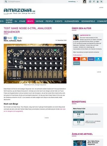 Amazona.de Make Noise 0-Ctrl Amazona.de Make Noise 0-Ctrl