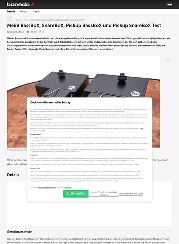 Bonedo.de Meinl BassBoX, SnareBoX, Pickup BassBoX und Pickup SnareBoX Bonedo.de Meinl BassBoX, SnareBoX, Pickup BassBoX und Pickup SnareBoX