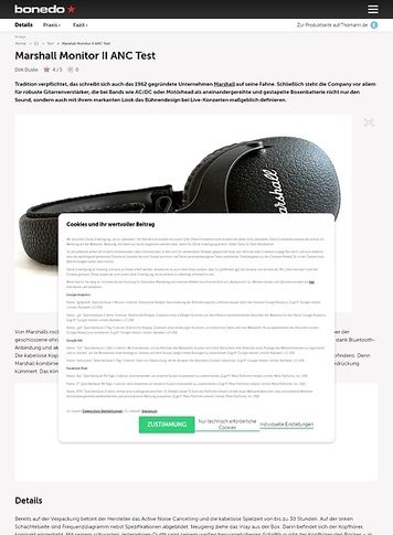 Bonedo.de Marshall Monitor II ANC Bonedo.de Marshall Monitor II ANC