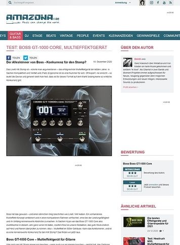 Amazona.de Boss GT-1000 Core Amazona.de Boss GT-1000 Core