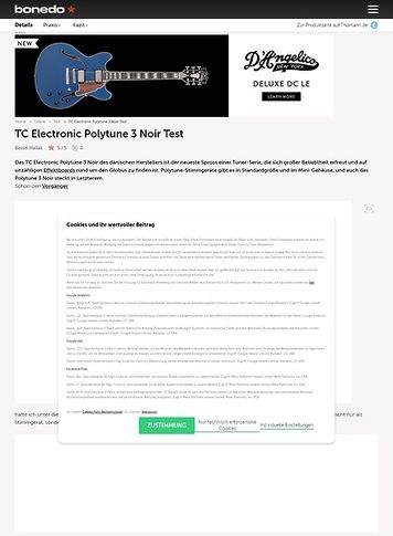 Bonedo.de TC Electronic Polytune 3 Noir Bonedo.de TC Electronic Polytune 3 Noir
