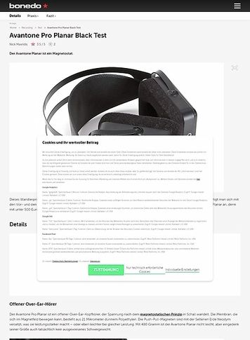 Bonedo.de Avantone Pro Planar Black Bonedo.de Avantone Pro Planar Black