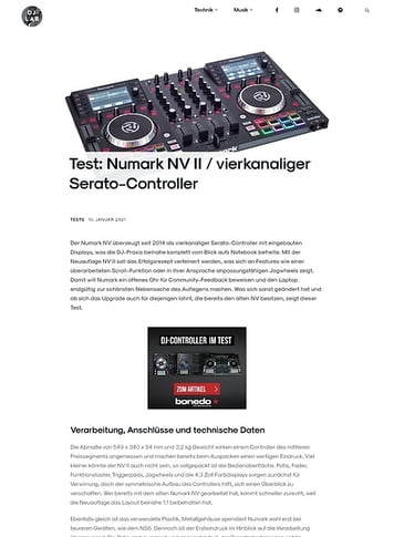 DJLAB Numark NV II / vierkanaliger Serato-Controller DJLAB Numark NV II / vierkanaliger Serato-Controller