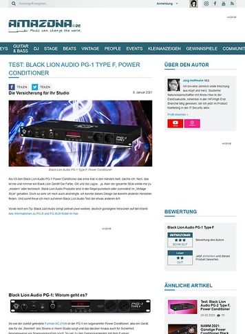 Amazona.de Black Lion Audio PG-1 Type F Amazona.de Black Lion Audio PG-1 Type F