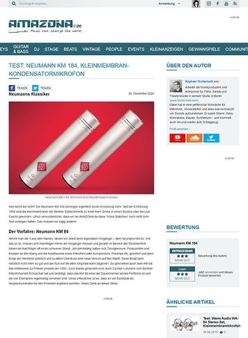 Amazona.de Neumann KM 184 Amazona.de Neumann KM 184