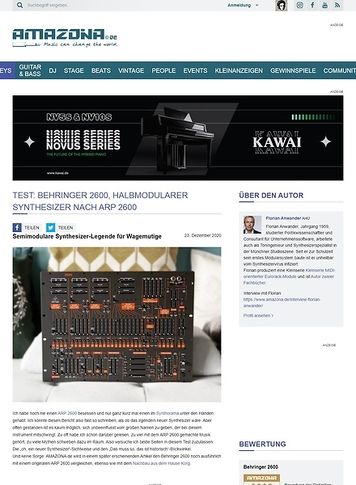 Amazona.de Behringer 2600 Amazona.de Behringer 2600
