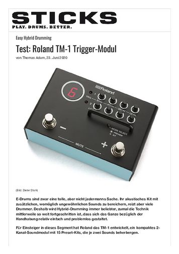 Sticks Roland TM-1 Trigger-Modul Sticks Roland TM-1 Trigger-Modul