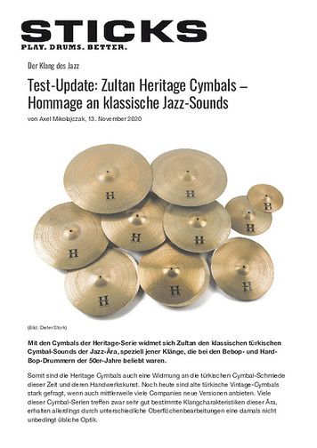 Sticks Zultan Heritage Cymbals Sticks Zultan Heritage Cymbals