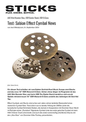 Sticks Sabian Effect Cymbals Sticks Sabian Effect Cymbals