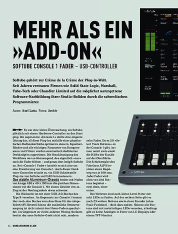 Sound & Recording Softube Console 1 Fader Sound & Recording Softube Console 1 Fader