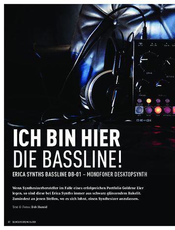Sound & Recording Erica Synths Bassline DB-01 Sound & Recording Erica Synths Bassline DB-01