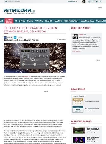 Amazona.de Strymon Timeline Amazona.de Strymon Timeline
