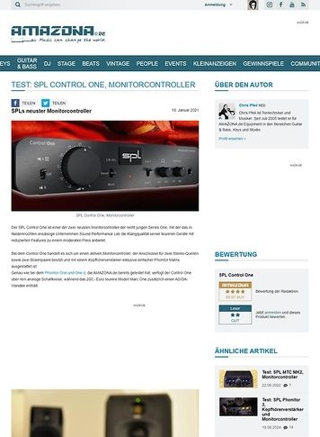 Amazona.de SPL Control One Amazona.de SPL Control One