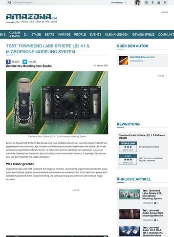 Amazona.de Townsend Labs Sphere L22 V1.5 Amazona.de Townsend Labs Sphere L22 V1.5