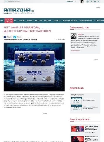 Amazona.de Wampler Terraform Amazona.de Wampler Terraform