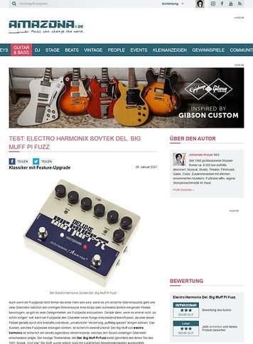 Amazona.de Electro Harmonix Sovtek Del. Big Muff Pi Fuzz Amazona.de Electro Harmonix Sovtek Del. Big Muff Pi Fuzz