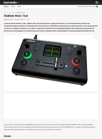 Bonedo.de RGBlink Mini+ Bonedo.de RGBlink Mini+