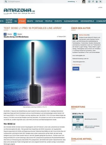Amazona.de BOSE L1 Pro 16 Amazona.de BOSE L1 Pro 16