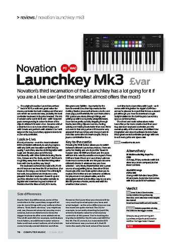 Computer Music Novation Launchkey Mk3 Computer Music Novation Launchkey Mk3