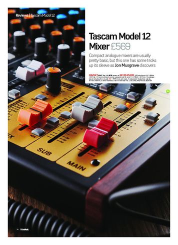 Future Music Tascam Model 12 Mixer Future Music Tascam Model 12 Mixer