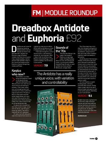 Future Music Dreadbox Antidote Future Music Dreadbox Antidote