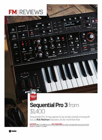 Future Music Sequential Pro 3 Future Music Sequential Pro 3