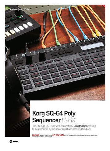 Future Music Korg SQ-64 Poly Sequencer Future Music Korg SQ-64 Poly Sequencer