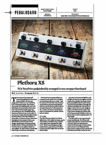 Guitarist TC ELECTRONIC PLETHORA X5 Guitarist TC ELECTRONIC PLETHORA X5