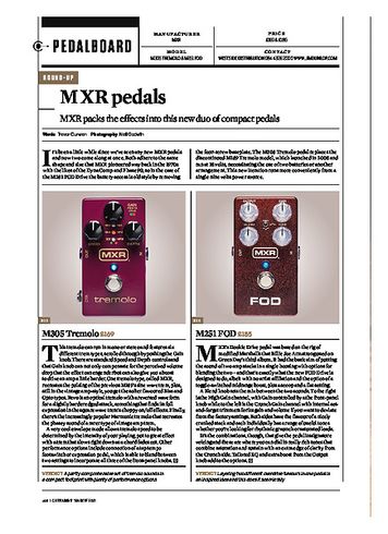 Guitarist MXR M305 TREMOLO Guitarist MXR M305 TREMOLO